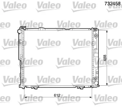 VALEO 732458 Motor Su Radyatoru E-Class W124 93>95 A1245005103