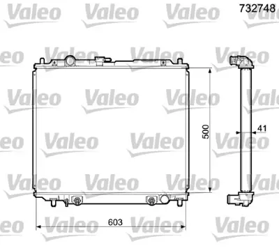 VALEO 732748 Motor Su Radyatoru Pajero Iı 2,8 94>99 Otomatık MR340051