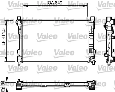 VALEO 732900 Motor Su Radyatoru C-Class W203 00>05 S203 01>05 
