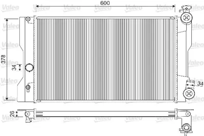 VALEO 733204 Radyatör Toyota Corolla 1.6 Vvt-I 1.6 Cng 