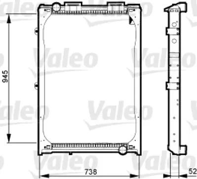 VALEO 733430 Radyator Man F2000 10 / 93> 