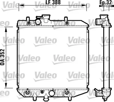 VALEO 734104 Radyatör Daıhatsu Charade 1640087F12000