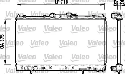 VALEO 734129 Motor Su Radyatoru Galant 96>00 MR281668