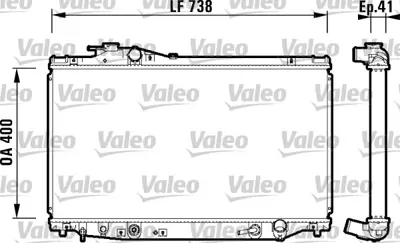 VALEO 734175 Motor Su Radyatoru Toyota Supra 93>02 Otomatık 1640046320