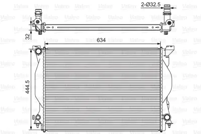 VALEO 734419 Radyator Audı A4 (00>04) 3,0 3,2 8E0121251C
