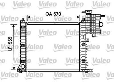VALEO 734674 Motor Su Radyatoru (Klımasız) V-Class 638/2 96>03 Vıto 638 96>03 A6385011601