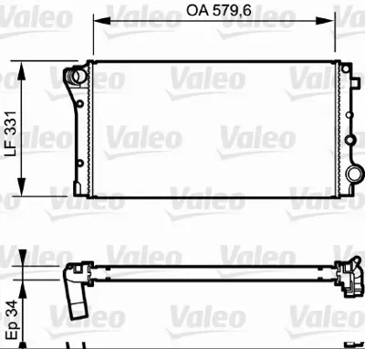 VALEO 734932 Radyator Fıat Panda 1,3 Jtd 51773195