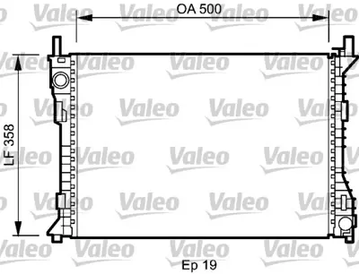 VALEO 735045 Radyator Fusıon Fıesta 05> 5S6H8005CE