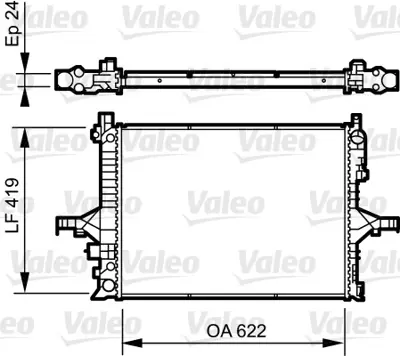 VALEO 735237 Motor Radyatoru Volvo S60 S80 V70 2,4 00 10 Klımalı 8603840