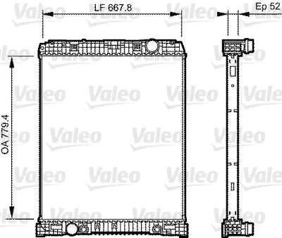 VALEO 735304 Radyator Mercedes Axor (2002>) A9405001503
