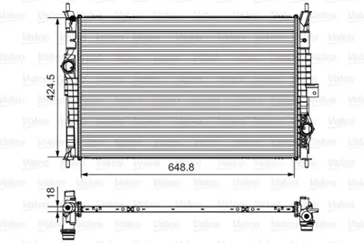 VALEO 735632 Motor Radyatoru 308 13> 3008 16>  Expert Iıı 16> C4 Pıcasso 13> Jumpy Iıı 16+ (645×433×18) 