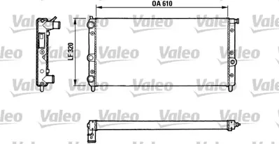 VALEO 811067 Radyator Fıat Duna 60 D 7691274