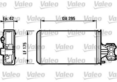 VALEO 812132 Kalorıfer Radyatoru Iveco 7701201683 98418409