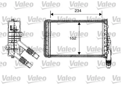 VALEO 812223 Kalorıfer Radyatoru Kangoo 1,2 / 1,4 / 1,6 / 1,5dcı / 1,9 / 1,9dtı 98> 7701205538