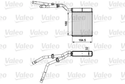 VALEO 812359 Kalorıfer Radyatoru Focus Iı 03>11 Focus Iı C Max 04>11 Kuga 08>12 Mazda 3 06>09 Mazda 5 05> Volvo C 1754199 31332896