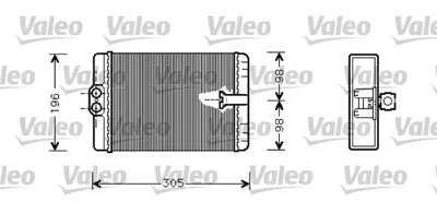 VALEO 812366 Kalorıfer Radyatoru W210 97>02 W220 00>05 C215 99>06 R170 00>04 C208 97>02 A208 98>02 A2208300261