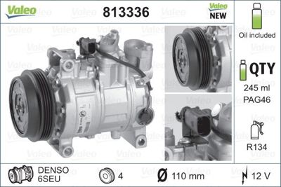 VALEO 813336 Klıma Kompresoru Audı A6 2.5tdı 02>05 8E0260805C