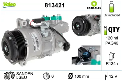 VALEO 813421 Klıma Kompresoru Bmw M47 D20 E90 E87  6987766