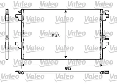 VALEO 814007 Kondenser Renault Espace Iv (2002>2006) 8200332851