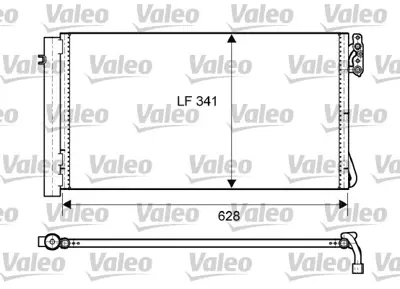 VALEO 814012 Klıma Radyatoru  Bmw E81 E82 E87 E88 E90 E91 E92 E93  X1 E84 Z4 E89 M47 N47 M57 N57 N54 N55 64539229021