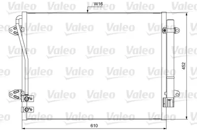 VALEO 814039 Kondenser Volkswagen Passat 3C0820411H