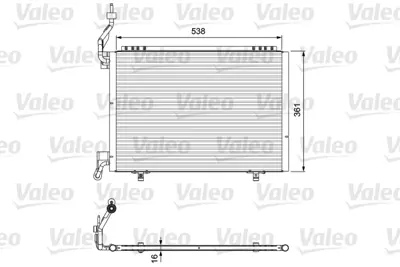 VALEO 814074 Kondenser Ford Fiesta B-Max 2012 1807860