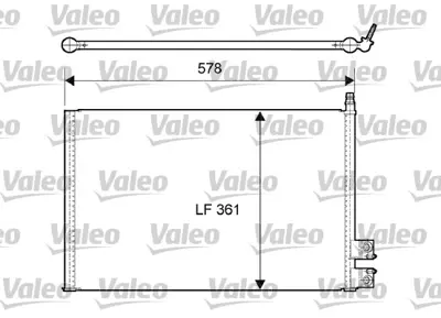 VALEO 814083 Klıma Radyatoru (Kondanser) Fıesta Fusıon 1.25 / 1.4 / 1.6 / 1.4tdcı (02 08) Mazda 2 125 / 1.4 1467421