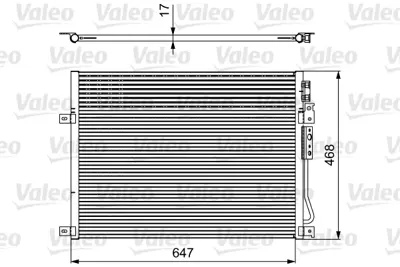 VALEO 814086 Kondenser Jeep Grand Cherokee Commander 55116928AA