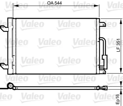 VALEO 814198 Kondenser Lancıa Lybra 51708843