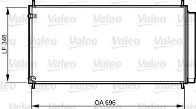 VALEO 814205 Klıma Radyatoru Corolla Verso Aurıs D4 D 1.6 2.0 2.2 07>12 8845012290