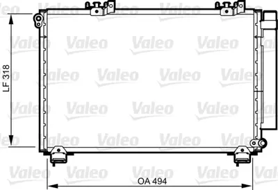 VALEO 814309 Klıma Radyatoru Toyota Yarıs 99>05 8846052040