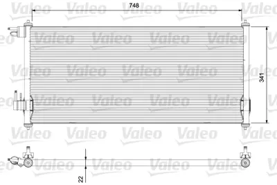 VALEO 814383 Klıma Radyatoru (Kondanser) Connect 1.8tdcı 75ps / 90ps / 110ps 02 /> 4488406