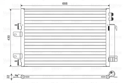 VALEO 814446 Kondenser Jeep Compass Patriot 68078975AB