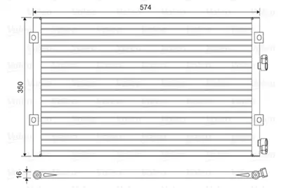 VALEO 814487 Kondenser Chrysler Pt Cruıser 