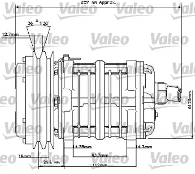 VALEO 815828 Klıma Kompresor Unıversal Tm15 8gr 12v 