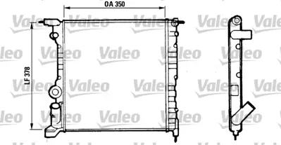 VALEO 816656 Motor Radyator Clıo 1,2 1,2ı Klımasız 7701412007