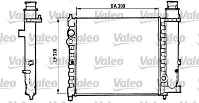 VALEO 816700 Radyatör 309 Gr/Sr/Xs 1331RG