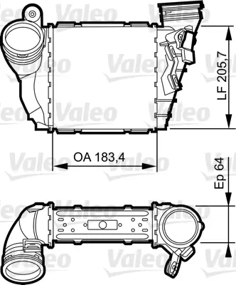 VALEO 817557 Turbo Radyatoru Golf Iv 00>06 Leon 05>06 Octavıa 05>10 A3 00>03 1,9tdı Axr 1J0145803N