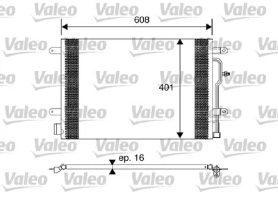 VALEO 817569 Klıma Radyatoru Audı A4 A6 1,8t 1,9tdı / 2,5tdı 01>06 8E0260403B