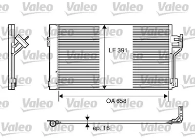 VALEO 817842 Klıma Radyatoru Vıano W639 03> Vıto W639 03> A6398350370