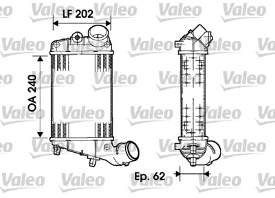 VALEO 817861 Turbo Radyatoru Alfa Romeo 156 