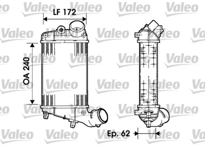 VALEO 817862 Turbo Radyatoru Alfa Romeo 147 Jtd 
