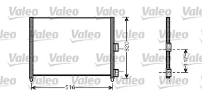 VALEO 818020 Klıma Radyatoru Kondansator Idea Punto 1,3 / 1,9 04> 51708909 51733013
