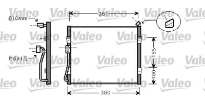 VALEO 818031 Kondenser Rover 200/400 JRB100190