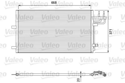 VALEO 818046 Klıma Radyatoru Focus Iı 03>11 Focus Iı C Max 04>11 1.6tdcı / 2.0tdcı Olcu: (628×374×16) 3M5H19710CC