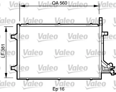 VALEO 818194 Klıma Radyatoru (Kondanser) Fıesta 1,6tdcı 04->08 Fusıon 04>14 1.6 Tdcı  5S6H19710AB