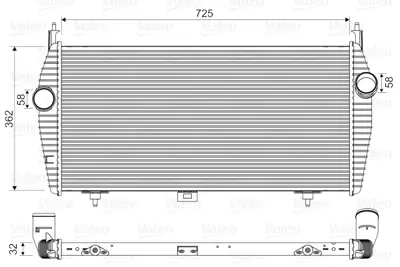 VALEO 818335 Turbo Radyatoru 407-C5×7 2.2hdı Dw12ted 384L6