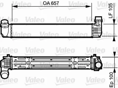 VALEO 818869 Turbo Radyatoru Megane Iıı Scenıc Iıı 2,0dcı 