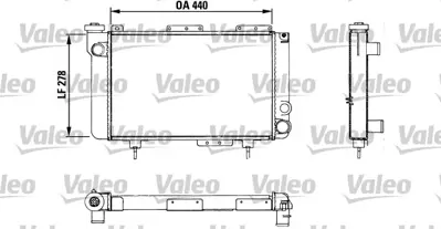 VALEO 883463 Radyatör R4 Gtl/F4/F6 7701394415