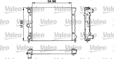 VALEO 883818 Radyatör Derby Iı 1000 C/Cl/Gl 867121253F 871121253